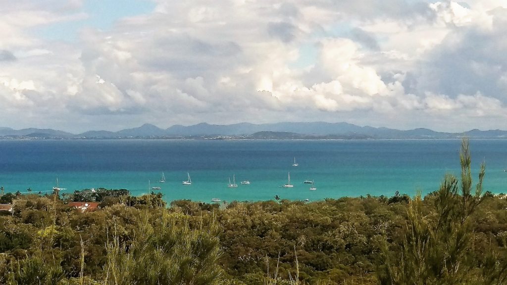 View from the Great Keppel Island lookout. Can you spot Red Dragonfly down there? 6 August 2017