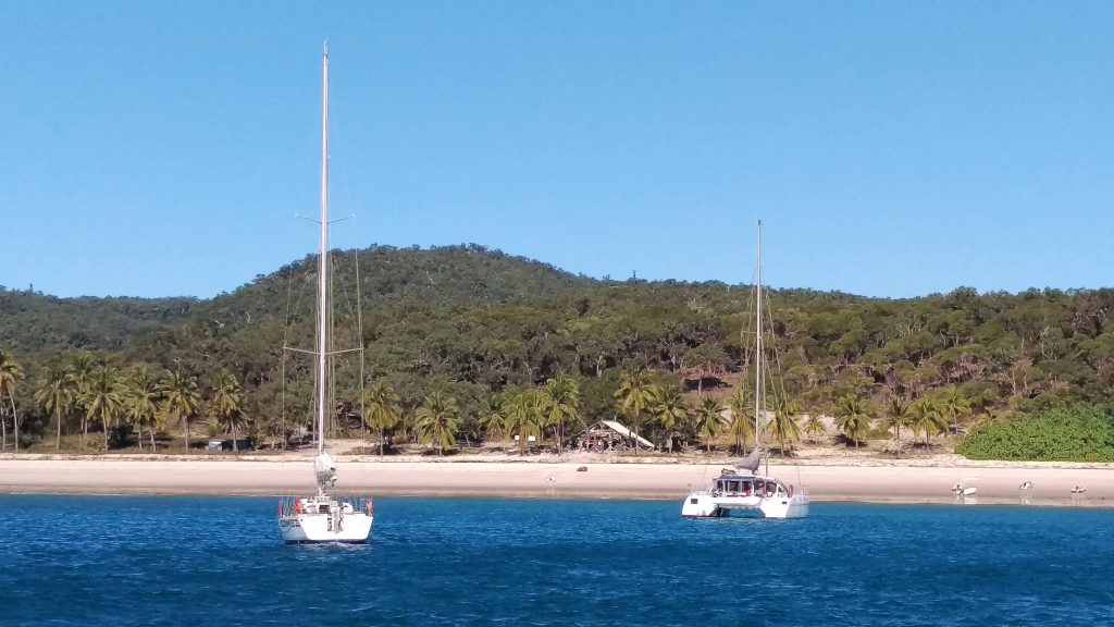 The view out our window at Middle Percy Island. August 2017