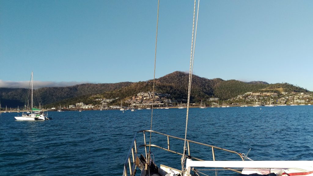 Our 'front yard' while we stayed in Airlie Beach. August 2017